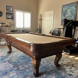 Pool Table 8ft DLT ( Free Delivery & Set Up & New Color Felt Of Your Choice ) 