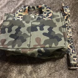 Camouflage Purse With Outside Pockets On Both Side And Zip (read Below)