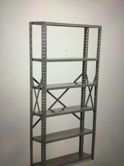Metal shelf 216/90/60 cm shelf 6