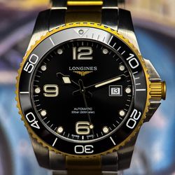 Longines HydroConquest Men's Black Watch - L3.781.3.56.7 Box & Papers