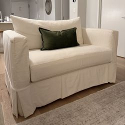 New Crate & Barrel Chair & 1/2 w Twin Sleeper