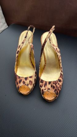 Vintage Guess Leopard Print High Heels. Guess by Marciano.