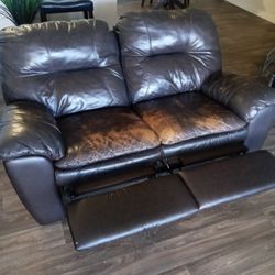 Leather Couches(2)Two For 120!!!
