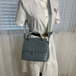Unisex Real Leather Crossbody Bag 
