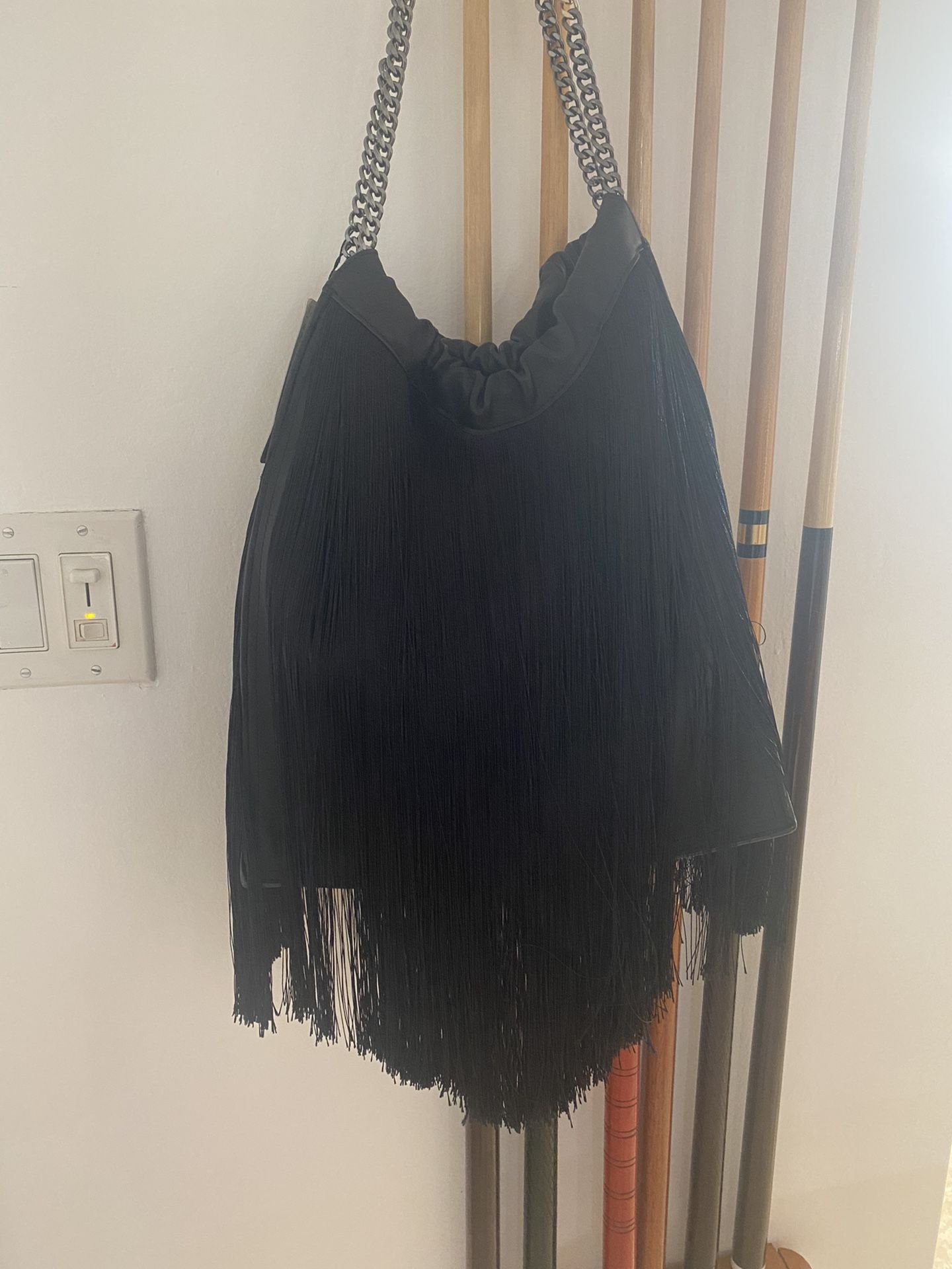 Zara Leather Fringe Bag