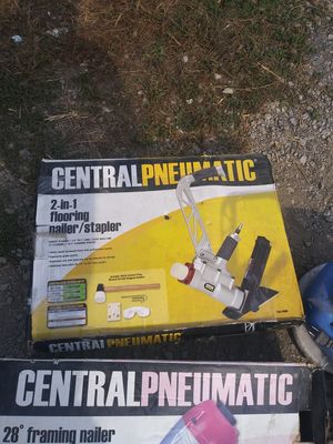 Central Pneumatic 2 In 1 Hardwood Floor Nailer Are Stapler New In