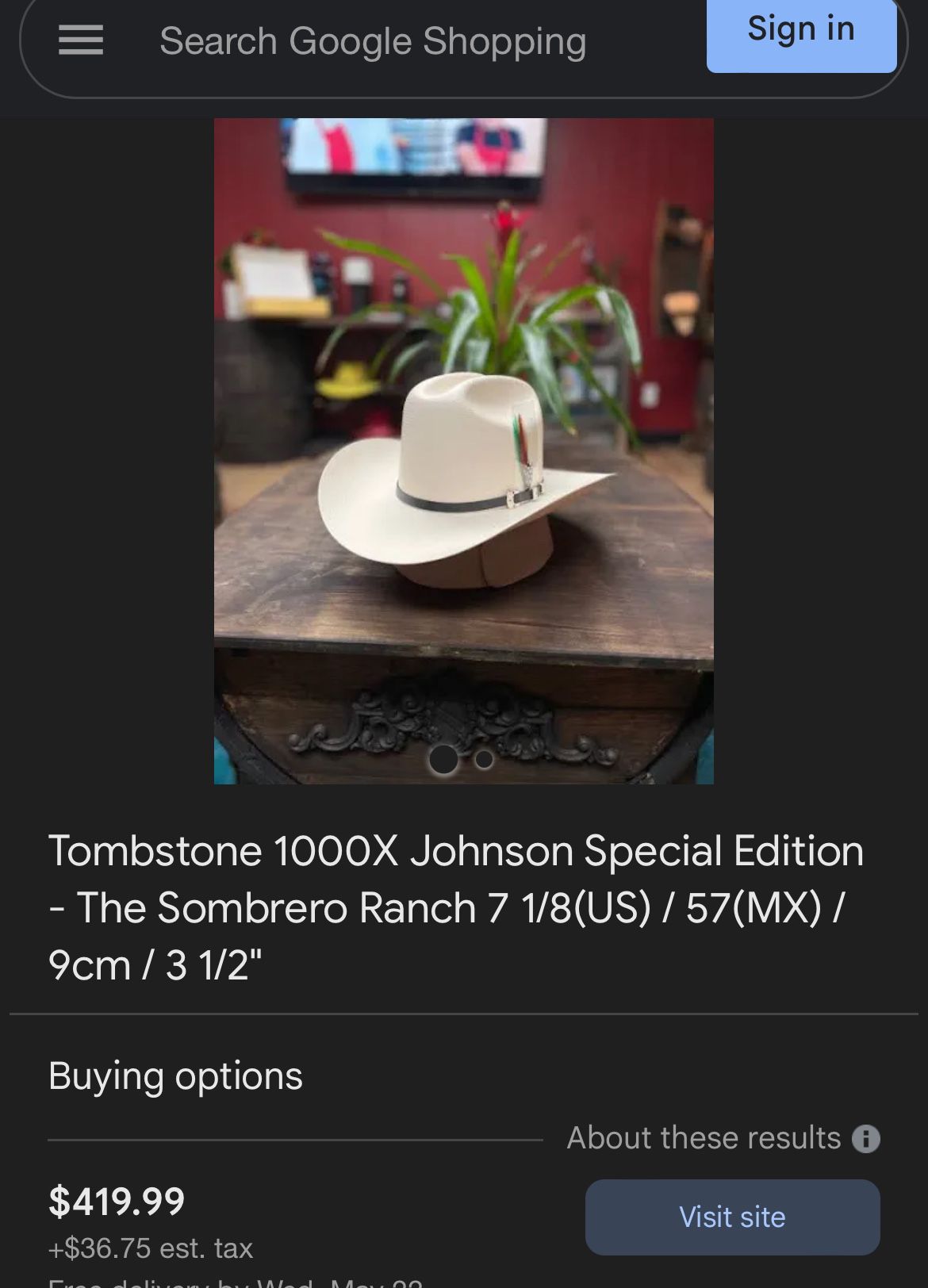 Sombrero/cowboy Hat