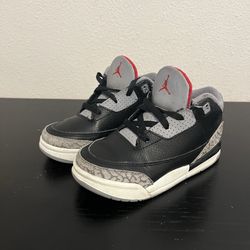 Air jordan 3 black cement size 10c