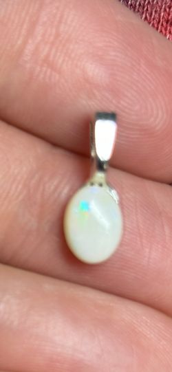 Australian Crystal Opal Gemstone Pendant