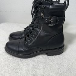 Guess black combat boots size 8.5