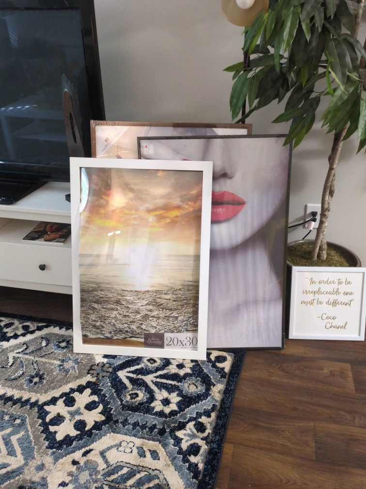 Assorted Large Poster Frames