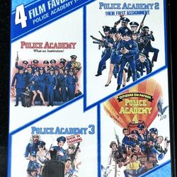 👮‍♀️📀 Police Academy DVD Collector’s Set, 4 Movie Series (new)
