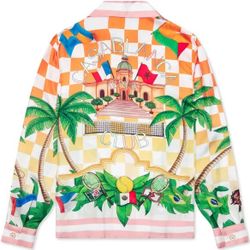 Casablanca Tennis Silk Long Sleeve  Designer Luxury Shirt