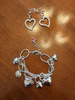 Guess bracelet and earings