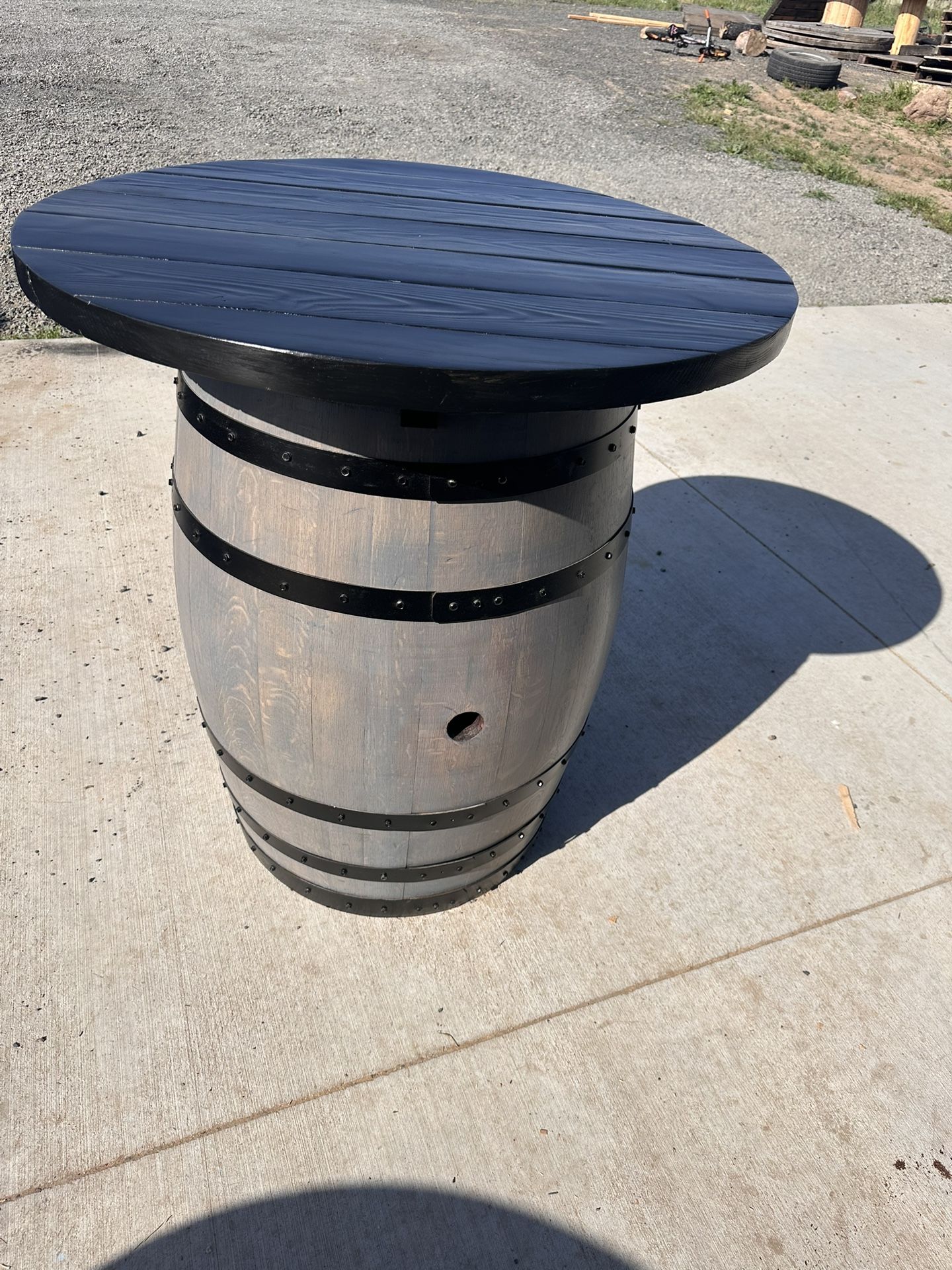 Wine Barrel Table