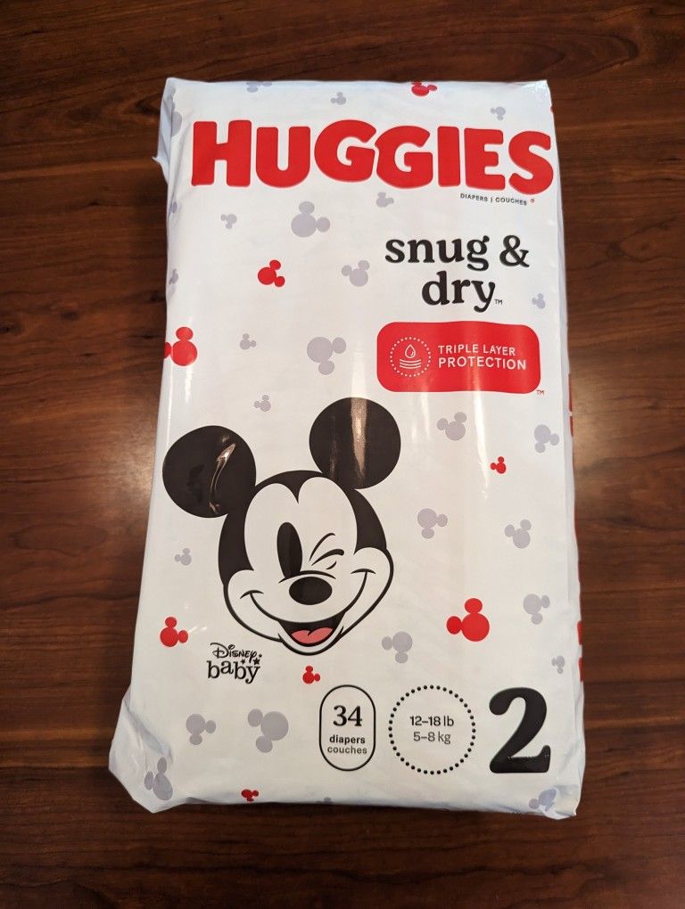 Huggies Diapers Size 2 34 Count