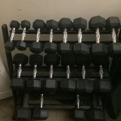460lbs Weight Set With Rack (Read Description)
