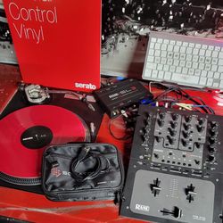 Serato Sl3 With Vinyls And Ttm57sl Mixer 