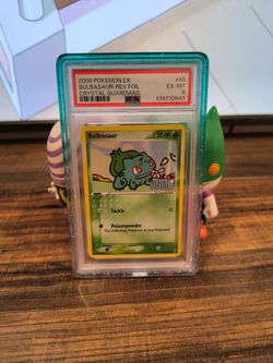 Bulbasaur holo crystal guardians stamp 45/100 psa6