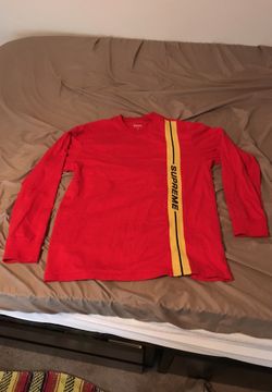 supreme vertical logo long sleeve shirt