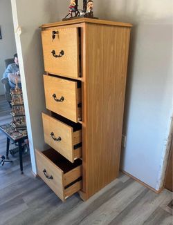 Oak File Cabitet