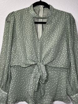 Polka dot Blouse (Green)