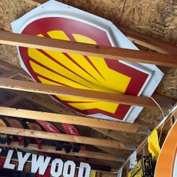 Shell Gas And Oil Sign 