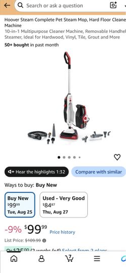 Hoover Steam Complete Pet Steam Mop