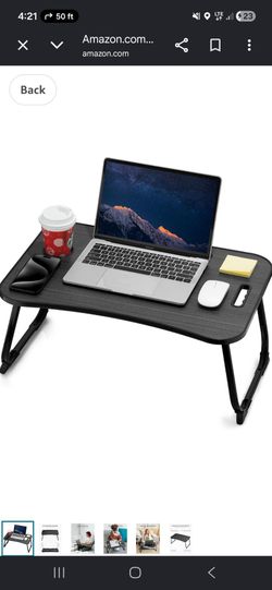 Folding Laptop tray with drink holder and multi function uses , portable