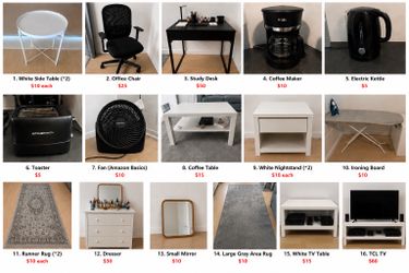 Different furniture and home electronics for sale great price
