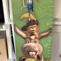 Shrek height board for toddler