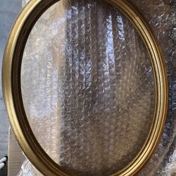 9x12 Gold Wood Oval Frames