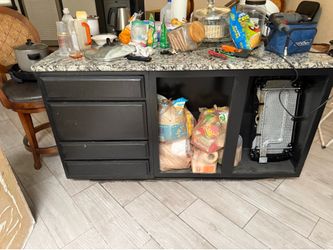 Table cabinets with the granite top