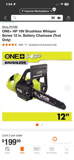 Ryobi chainsaw
