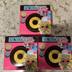 LOL Surprise! REMIX Hair Flip! Doll 15 Surprises W/Music! New In box. $5 each, multiple available.