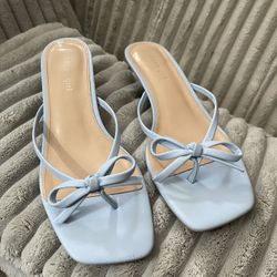 Blue Kitten Heels