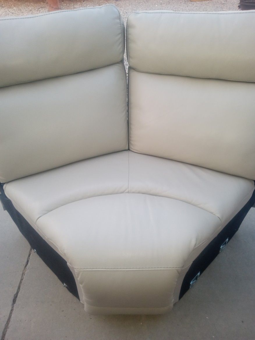 Pie Cut Shape Love Seat Couch