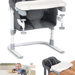 Portable Toddler Seat, High Chair Clip On table Or Stands Alone Booster