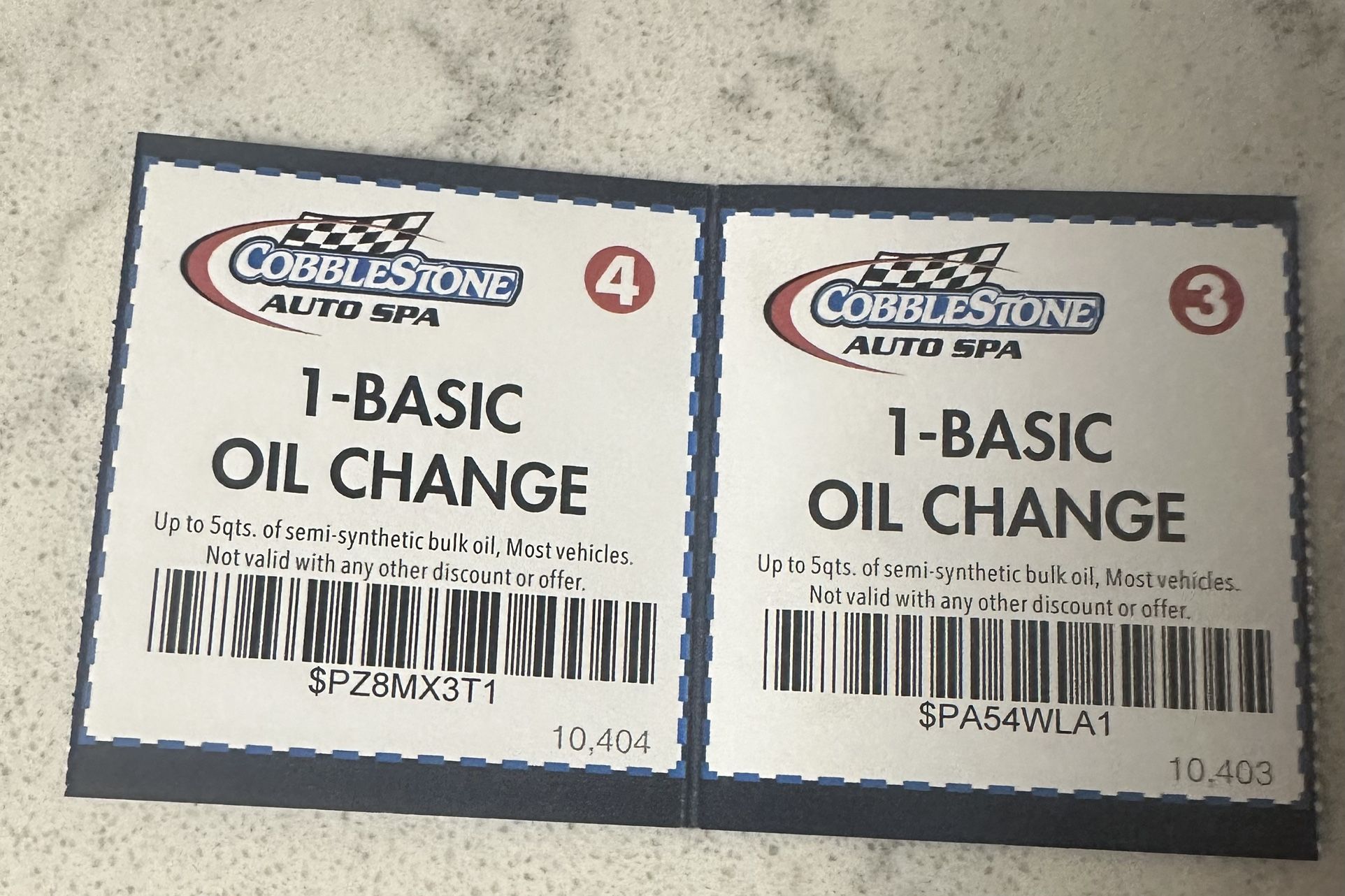 Two Basic Full-Service Oil Changes