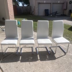 Nice All White Chairs 