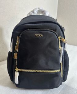 NEW Tumi Voyageur CELINA SMALL 10.5” Nylon Backpack - BLACK with GOLD