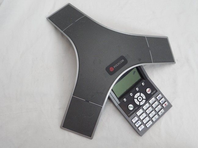 Polycom SoundStation IP 7000, used working, bad LCD on screen, see photos