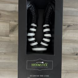 witch decorative yard stake