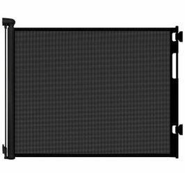 Retractable Baby Gate for Stairs and Doorways, 55" Wide x 33" Tall Mesh Dog Gate for Indoor & Outdoor Use, Safety Gate for Babies and Pets, Child Gate