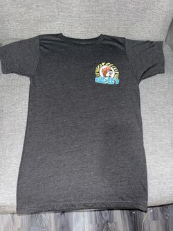 Buc-ee's Men's S Gray Cotton Blend Crew Neck Short Sleeve Graphic Logo T-Shirt