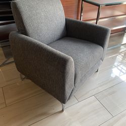 Lounge Chair New Gray Fabric