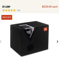 JBL PASSIVE SUBWOOFER 300w RMS 1200w peak GT-12BP - $149