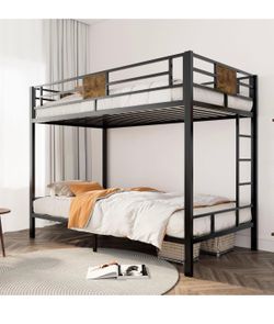 Bunk bed and two mattresses