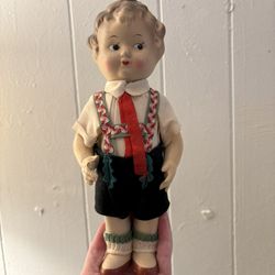 Vintage Lederhosen Doll