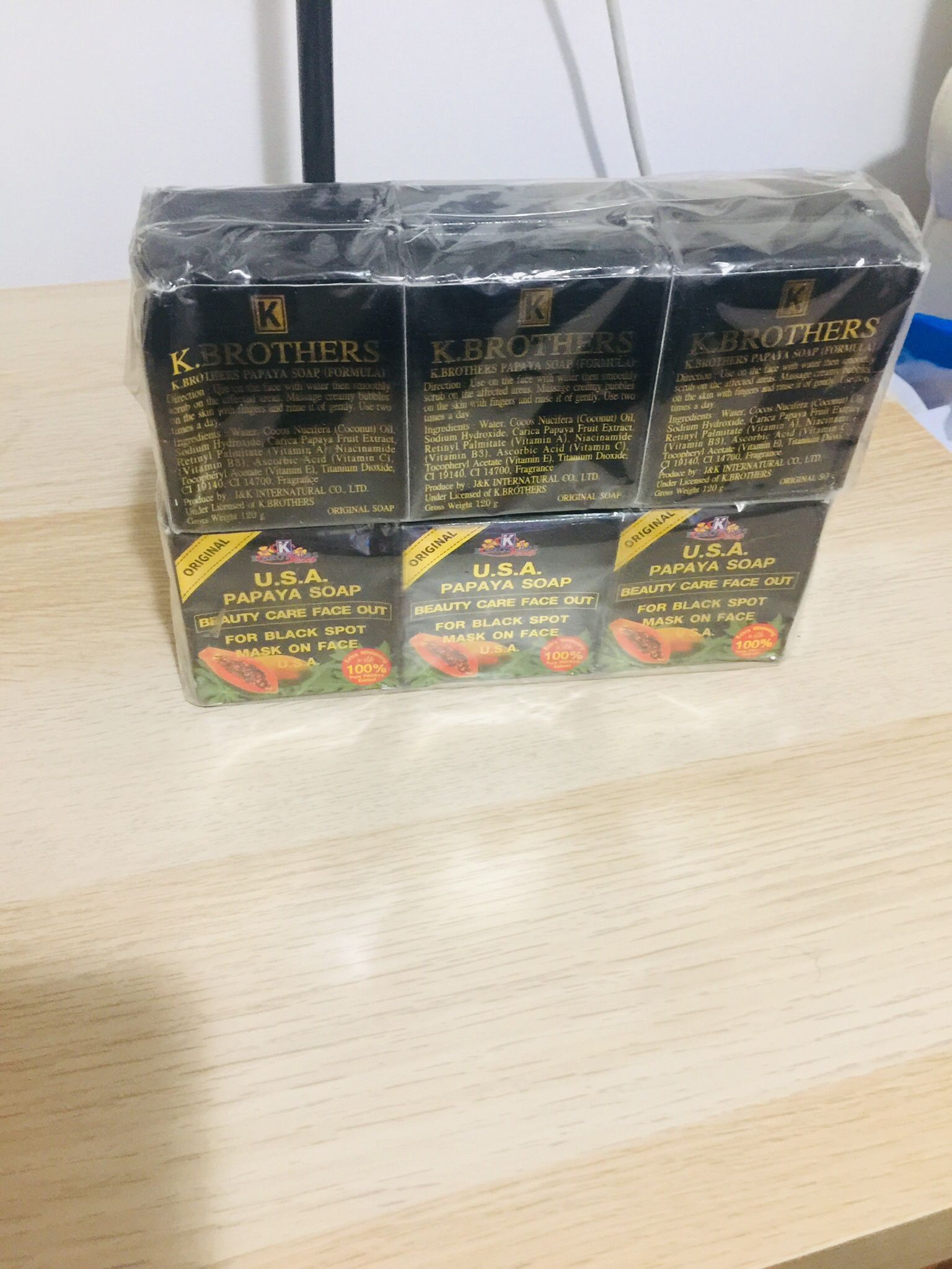 K Brothers Thailand USA Whitening Soap 12 Pieces (1Dozen)